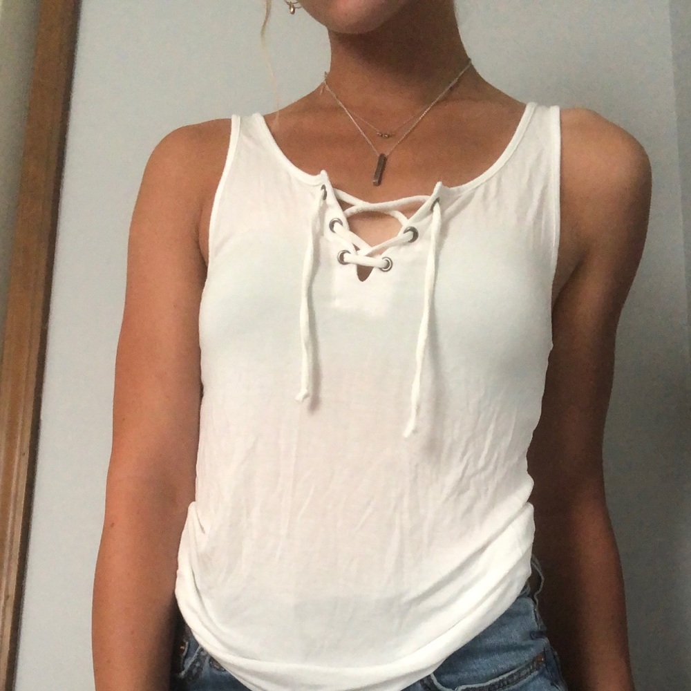 American Eagle Soft and Sexy Lace Up Tank